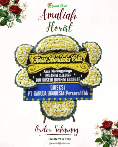 Papan Bunga Duka di Alun-alun