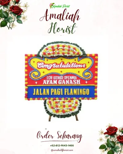 Bunga Papan Congratulation di Alun-alun